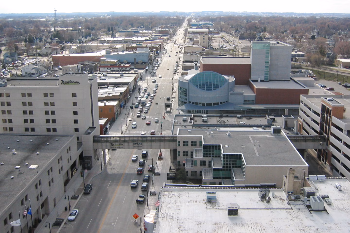 Appleton looking west.